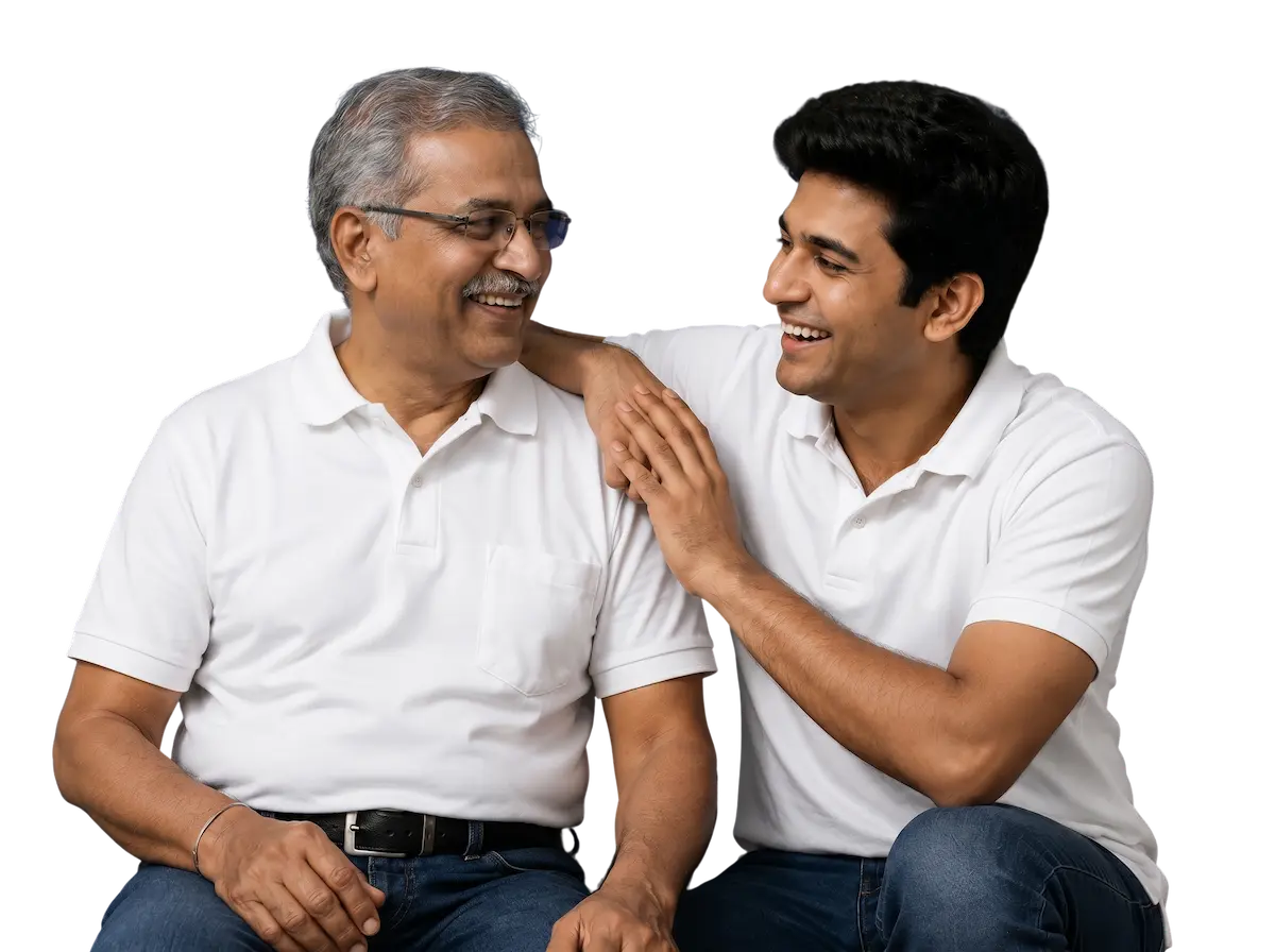 Happy family protected